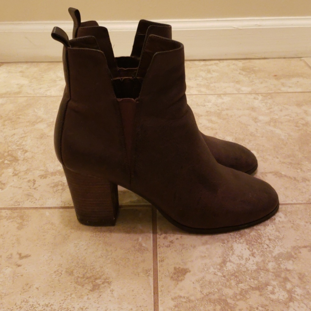 Brown Leather Bootie